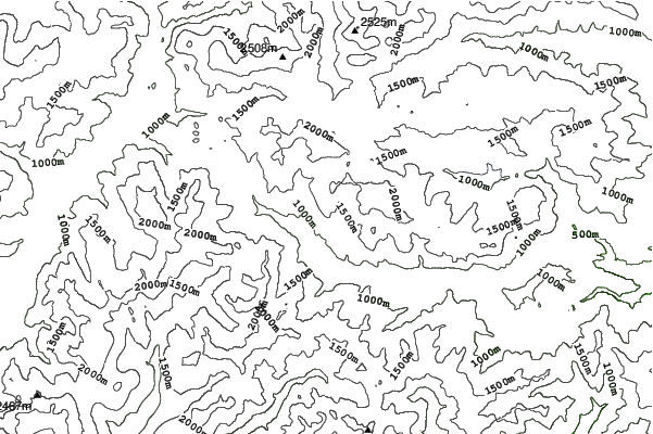 Forni di Sopra neighbourhood contours