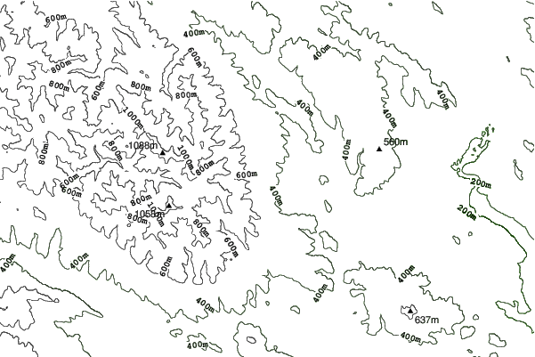 Fričkovce neighbourhood contours