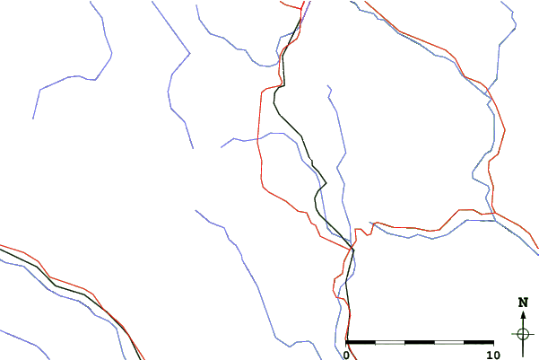 Roads and rivers close to Fričkovce
