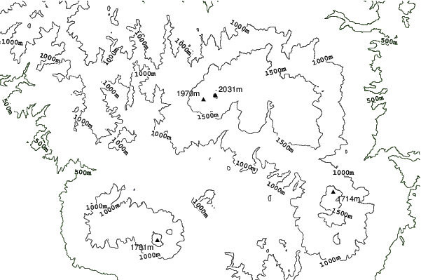 Grandeko Ski Resort neighbourhood contours