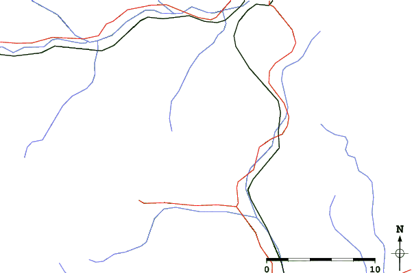 Roads and rivers close to Grebenzen-St Lambrecht
