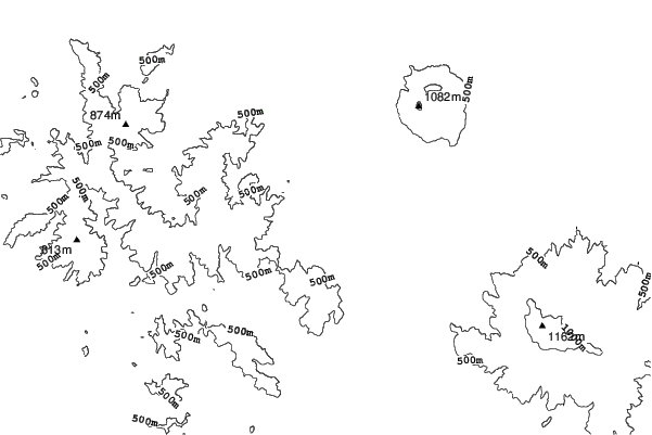 Greenpia Onuma neighbourhood contours