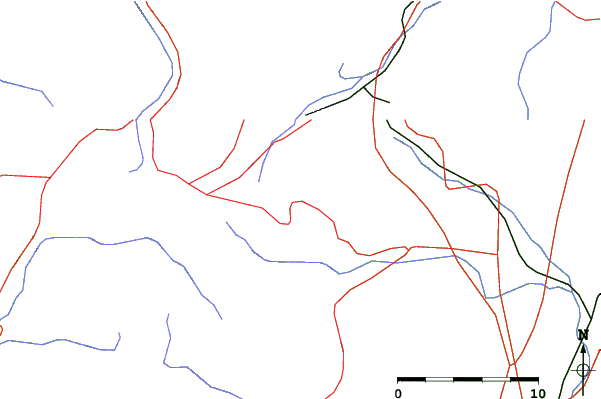 Roads and rivers close to Hachimantai Shimokura Ski Area
