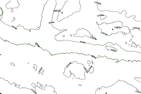 Harper Mountain neighbourhood contours