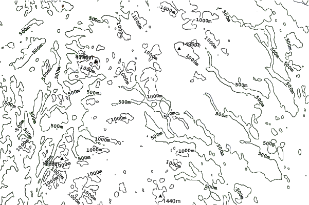 Hemavan and Tärnaby neighbourhood contours