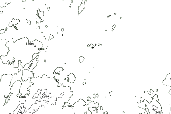 Hermon Mountain neighbourhood contours