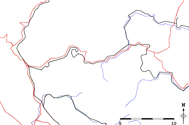 Roads and rivers close to Hilchenbach-Lützel