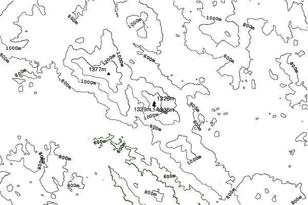 Hochficht-Schwarzenberg neighbourhood contours