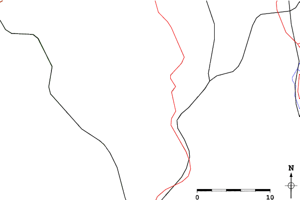 Roads and rivers close to Holiday Valley
