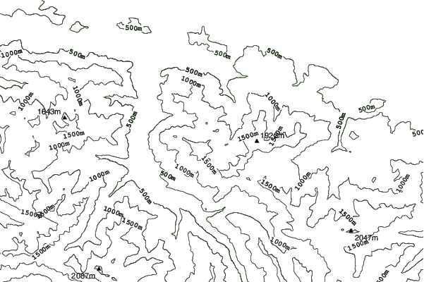 Hurricane Ridge neighbourhood contours