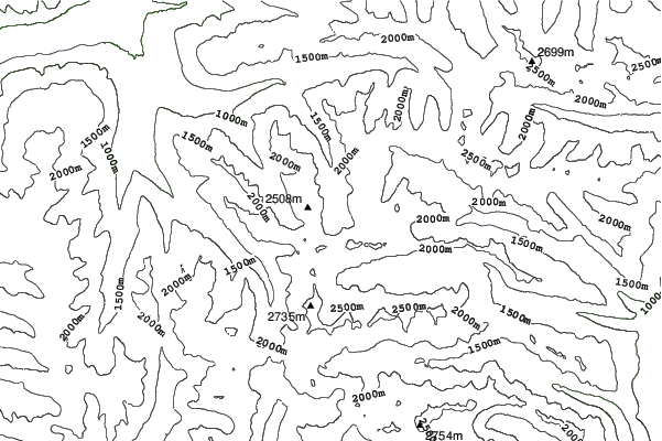 Ice Creek Lodge neighbourhood contours