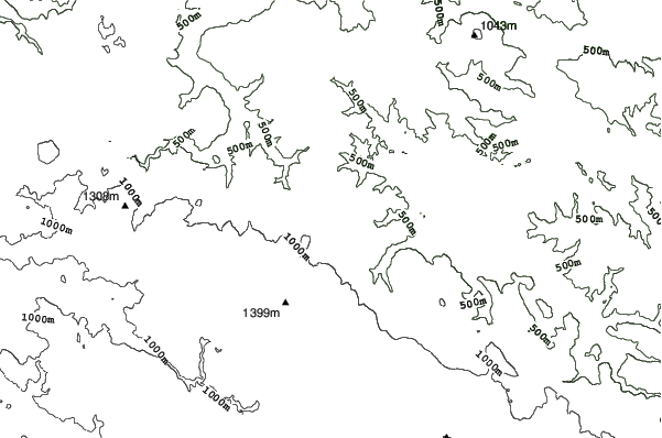 Igriste - Vlasenica neighbourhood contours