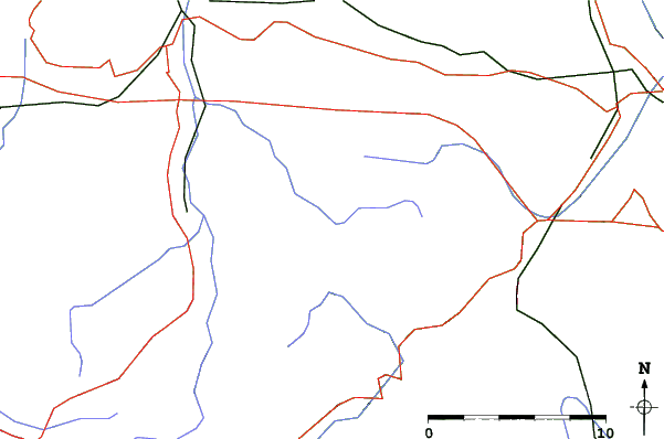 Roads and rivers close to Inzell-Kessel Lifte