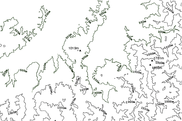 Ishiuchi Hanaoka neighbourhood contours