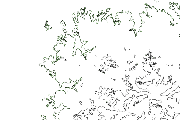Jihua Ski Resort neighbourhood contours