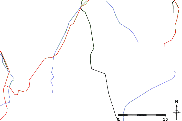 Roads and rivers close to Kandersteg
