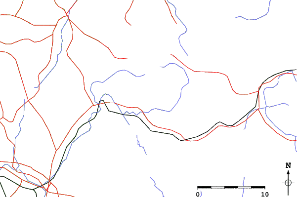 Roads and rivers close to Kanetsu Kokusai Ohara