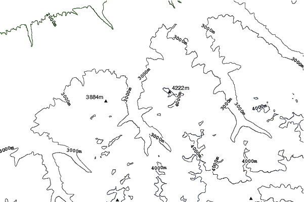 Karakol Mountain Ski Base neighbourhood contours