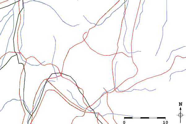 Roads and rivers close to Kirigamine