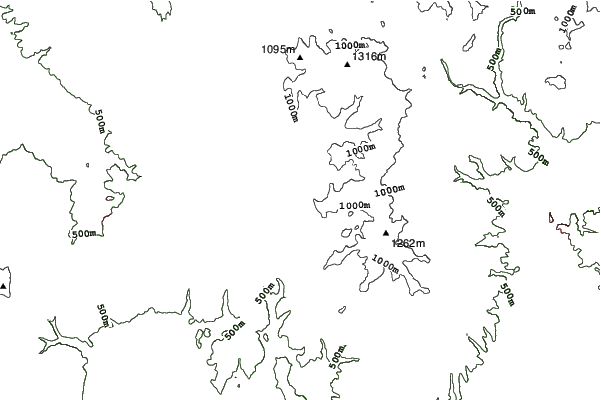 Krahule - Skalka neighbourhood contours