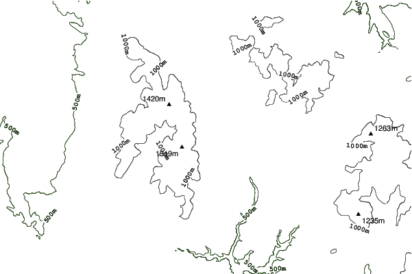 Kraličák neighbourhood contours