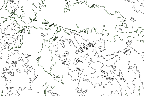 Kráľová pri Zvolene neighbourhood contours