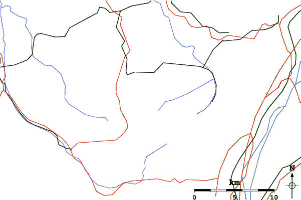Roads and rivers close to Kronberg
