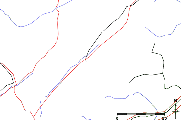 Roads and rivers close to Le Brassus / Vallée de Joux