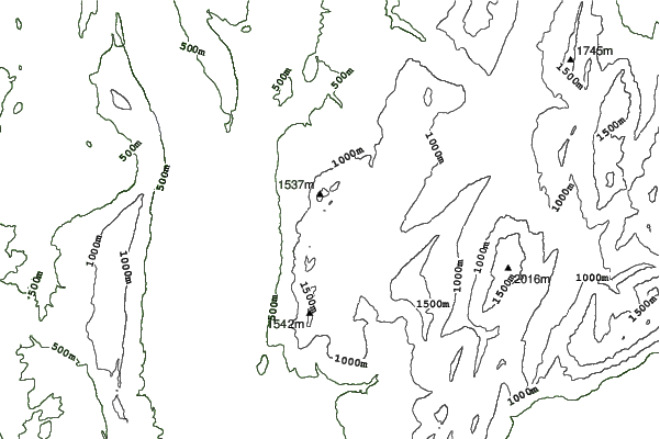 Savoie Grand Revard neighbourhood contours