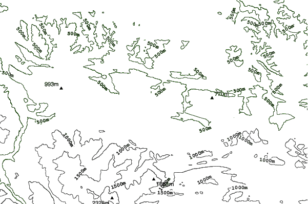 Les Monts D'olmes neighbourhood contours