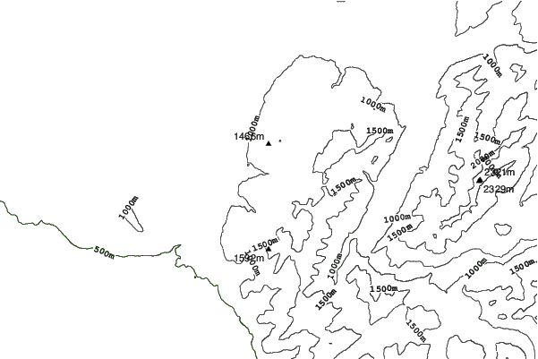 Les Paccots neighbourhood contours