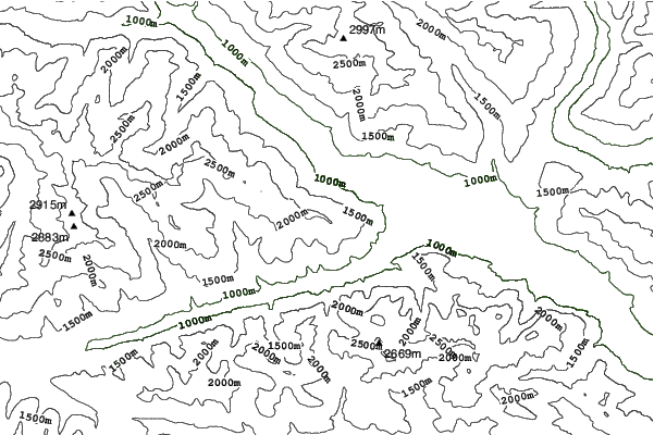 Lienz/Hochstein neighbourhood contours