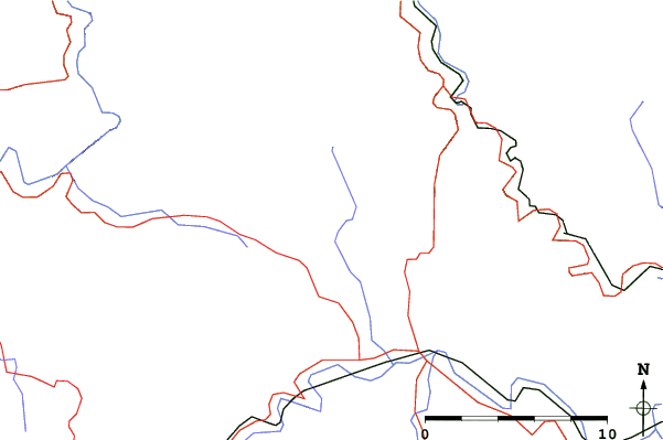 Roads and rivers close to Litmanová