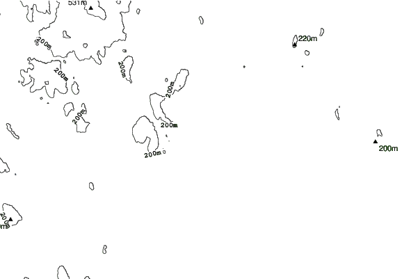 Lost Valley neighbourhood contours