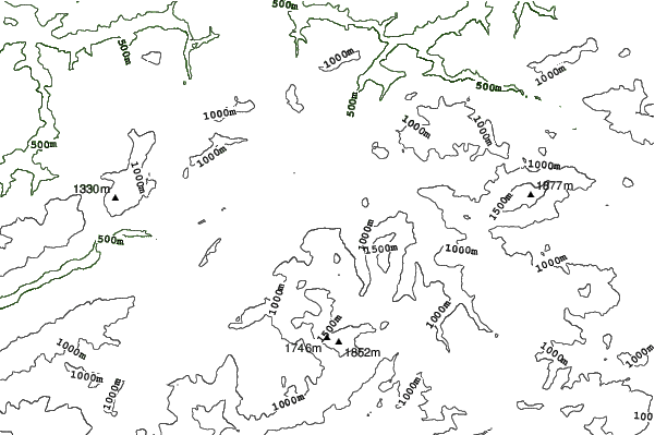 Lunz am See neighbourhood contours