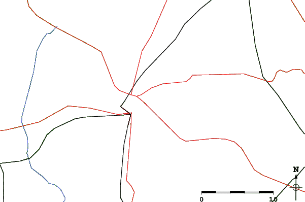 Roads and rivers close to Mad River Mountain