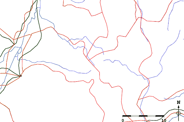 Roads and rivers close to Maeyama