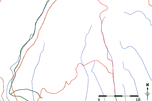 Roads and rivers close to Malga San Giorgio