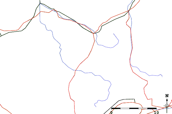 Roads and rivers close to Marbach - Marbachegg