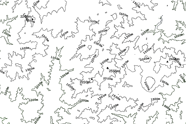 Marunuma Kogen neighbourhood contours