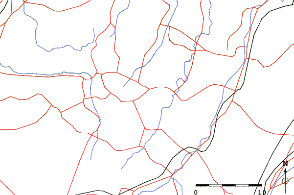 Roads and rivers close to Matsudai Family Ski Area