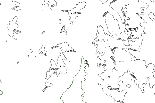 Maverick Mountain neighbourhood contours