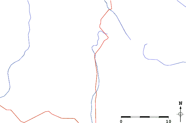 Roads and rivers close to Maverick Mountain