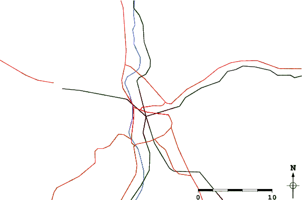 Roads and rivers close to McIntyre Ski Area
