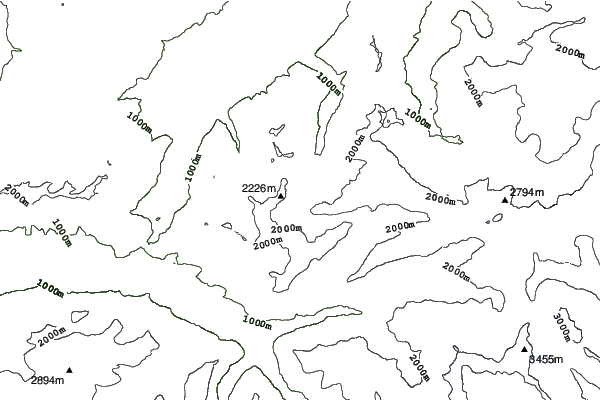 Melchsee-Frutt neighbourhood contours