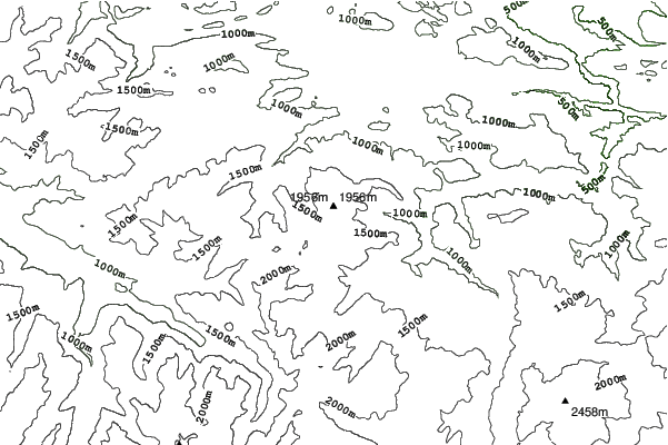 Mijanes-Donezan neighbourhood contours