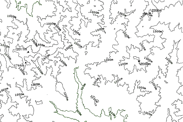 Minakami Okutone neighbourhood contours