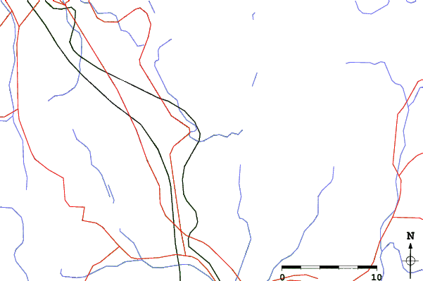 Roads and rivers close to Minakami Okutone