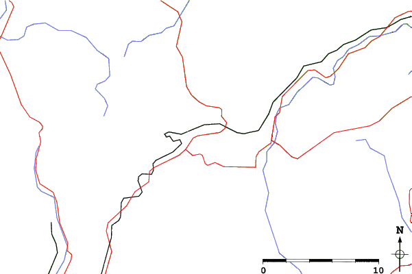 Roads and rivers close to Miroslav