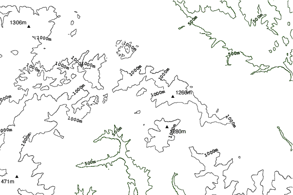 Mlynky - Dedinky neighbourhood contours